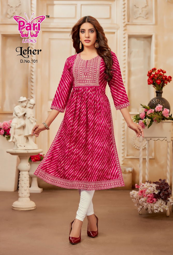 Pari Leher Heavy Festive Wear Wholesale Designer Kurtis